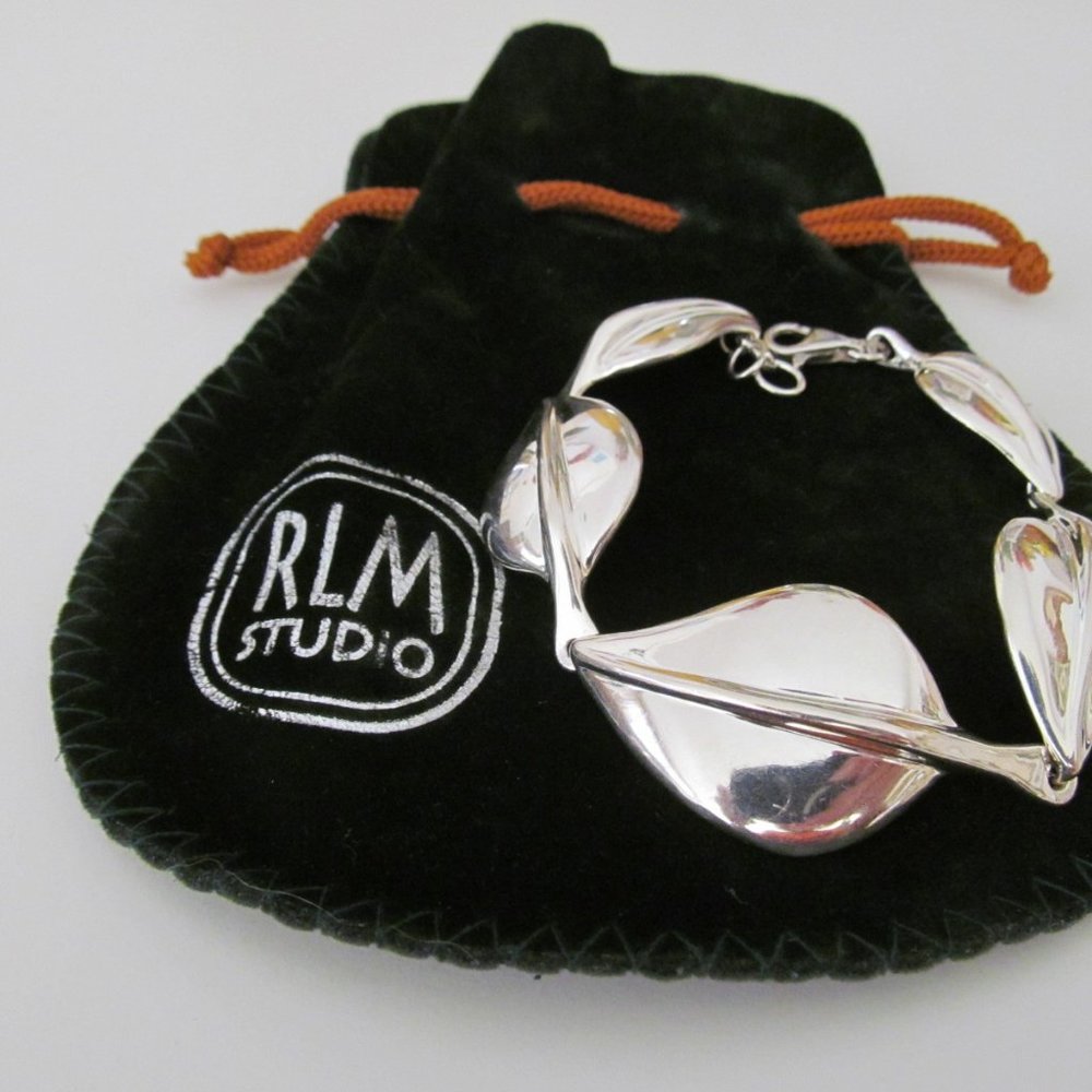 RLM STUDIO 925 STERLING LEAF BRACELET 8"